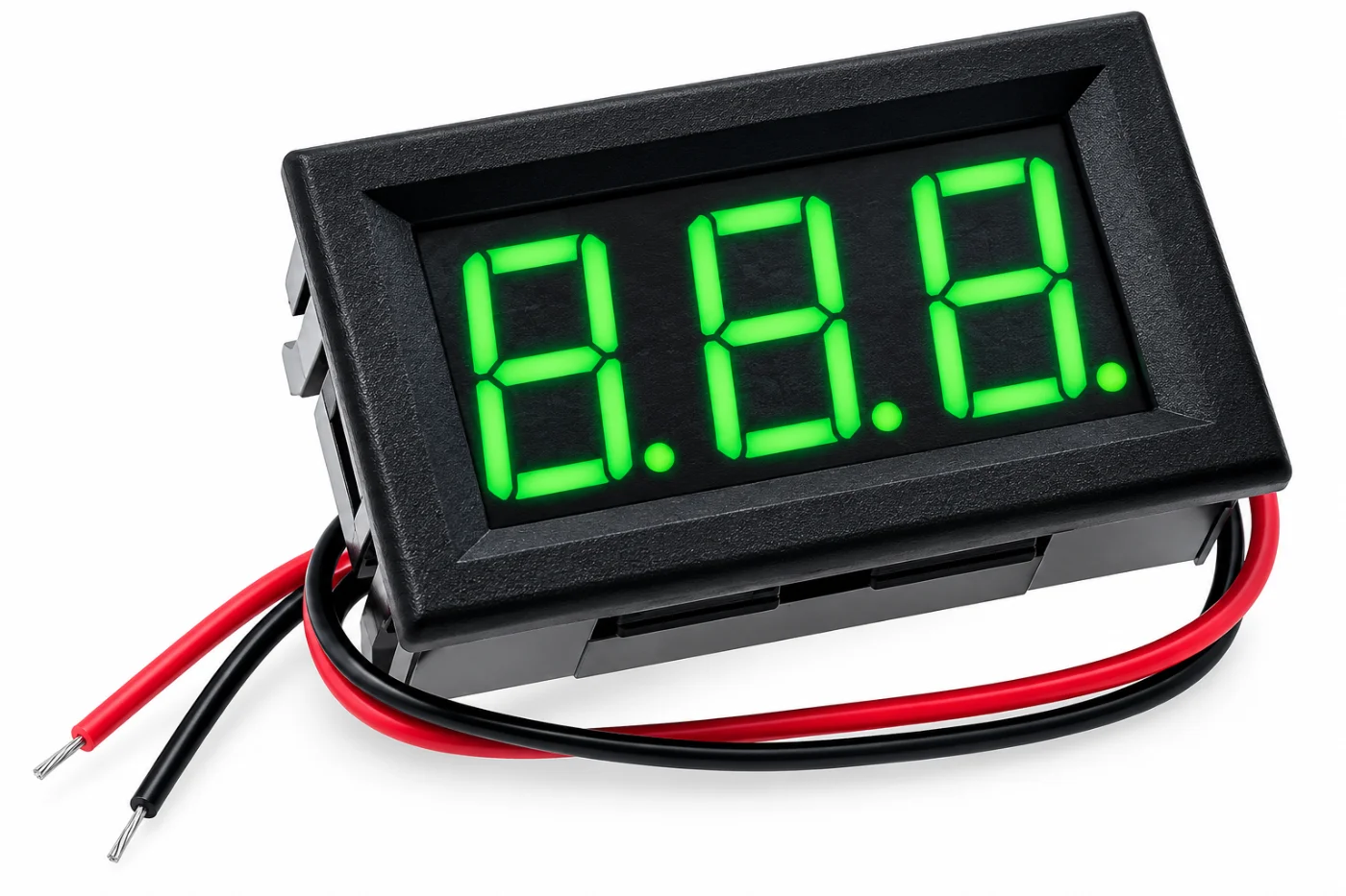 0.56 Inch Mini Digital DC Voltmeter 4.5V–30V – 3-Digit LED Voltage Display Meter