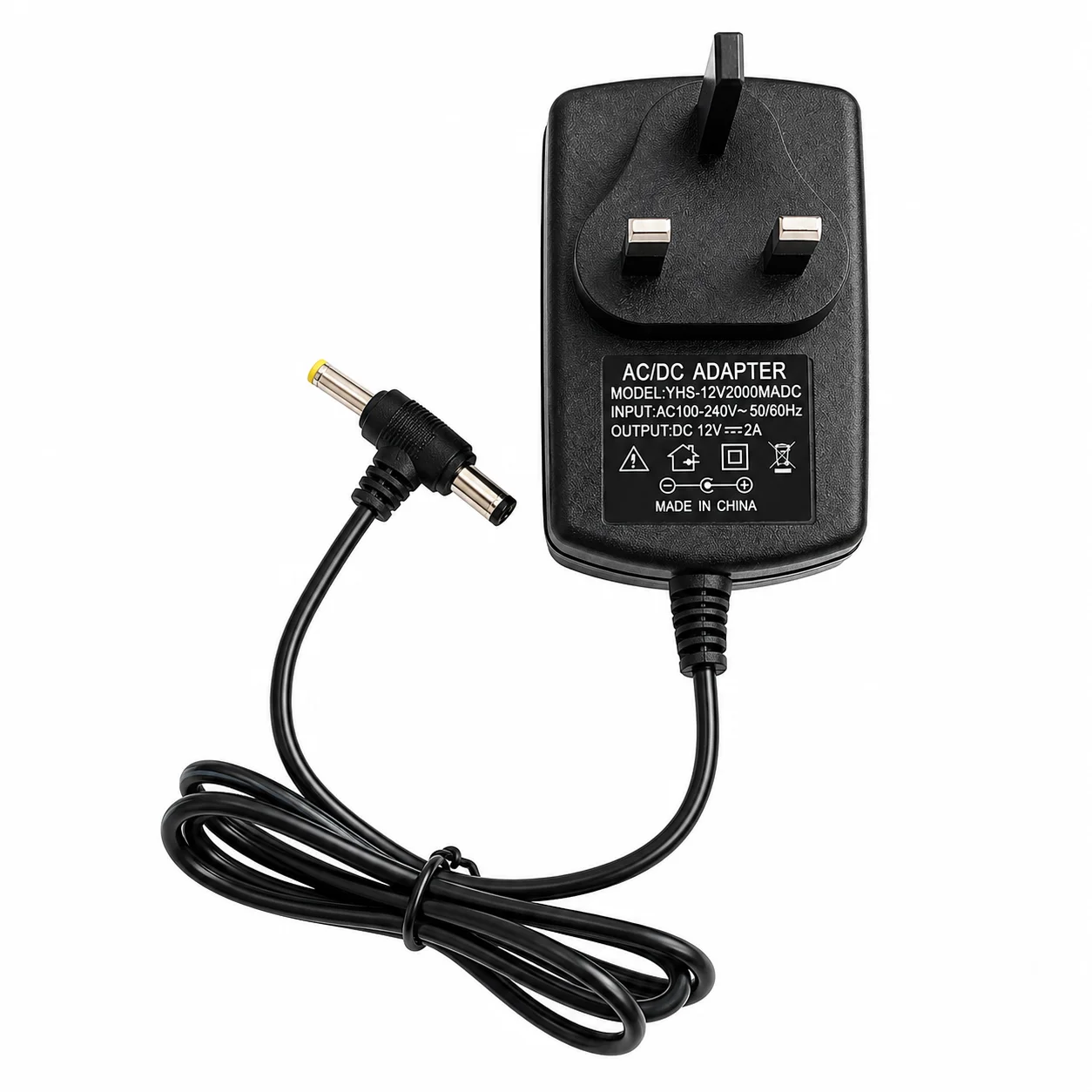 12V 2A Power Adapter | AC to DC 12V 2 Amp Switching Power Supply with DC Plug