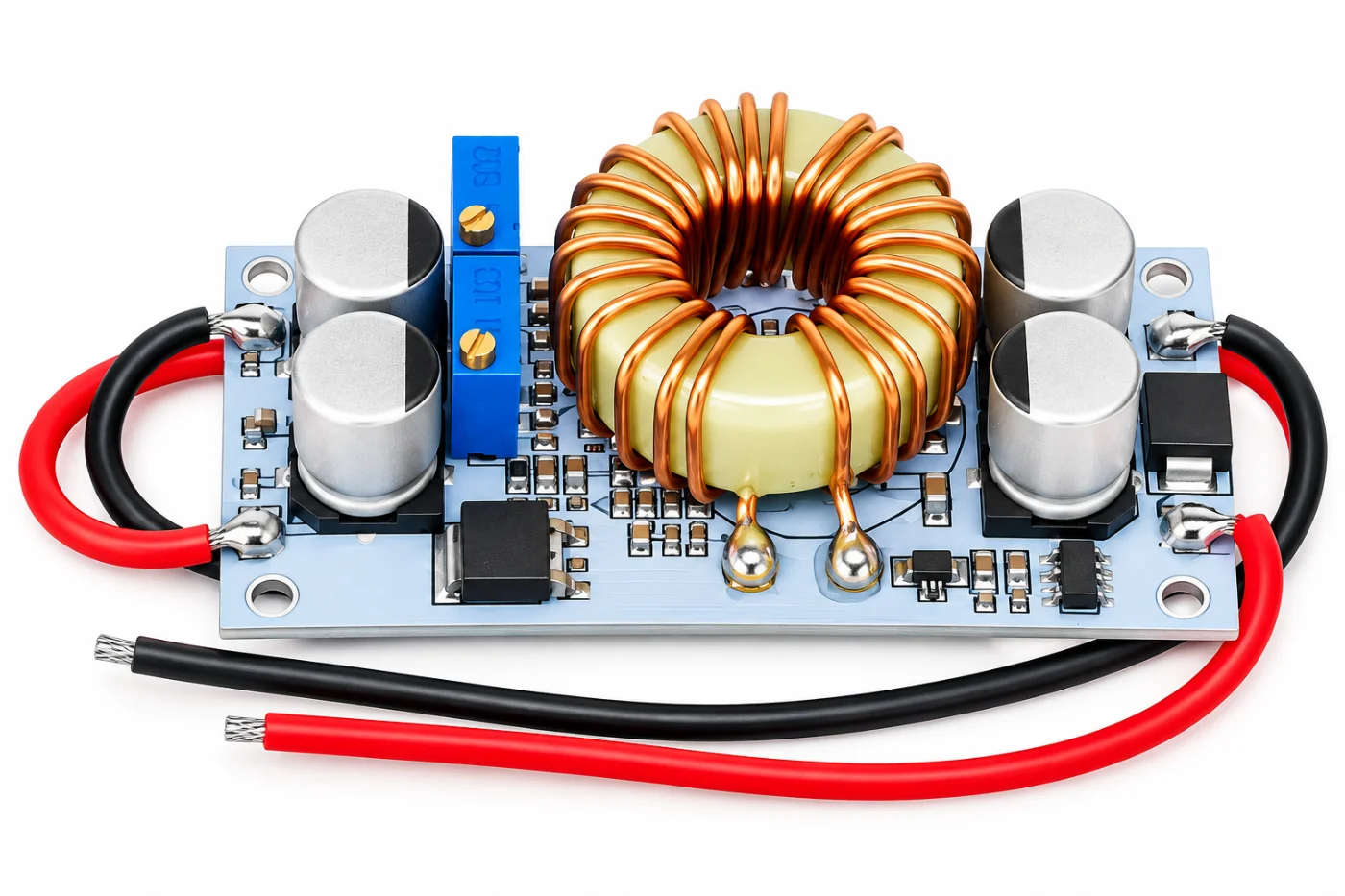 250W 10A DC-DC Boost Converter Module – 8.5-48V to 10-50V Adjustable Step-Up