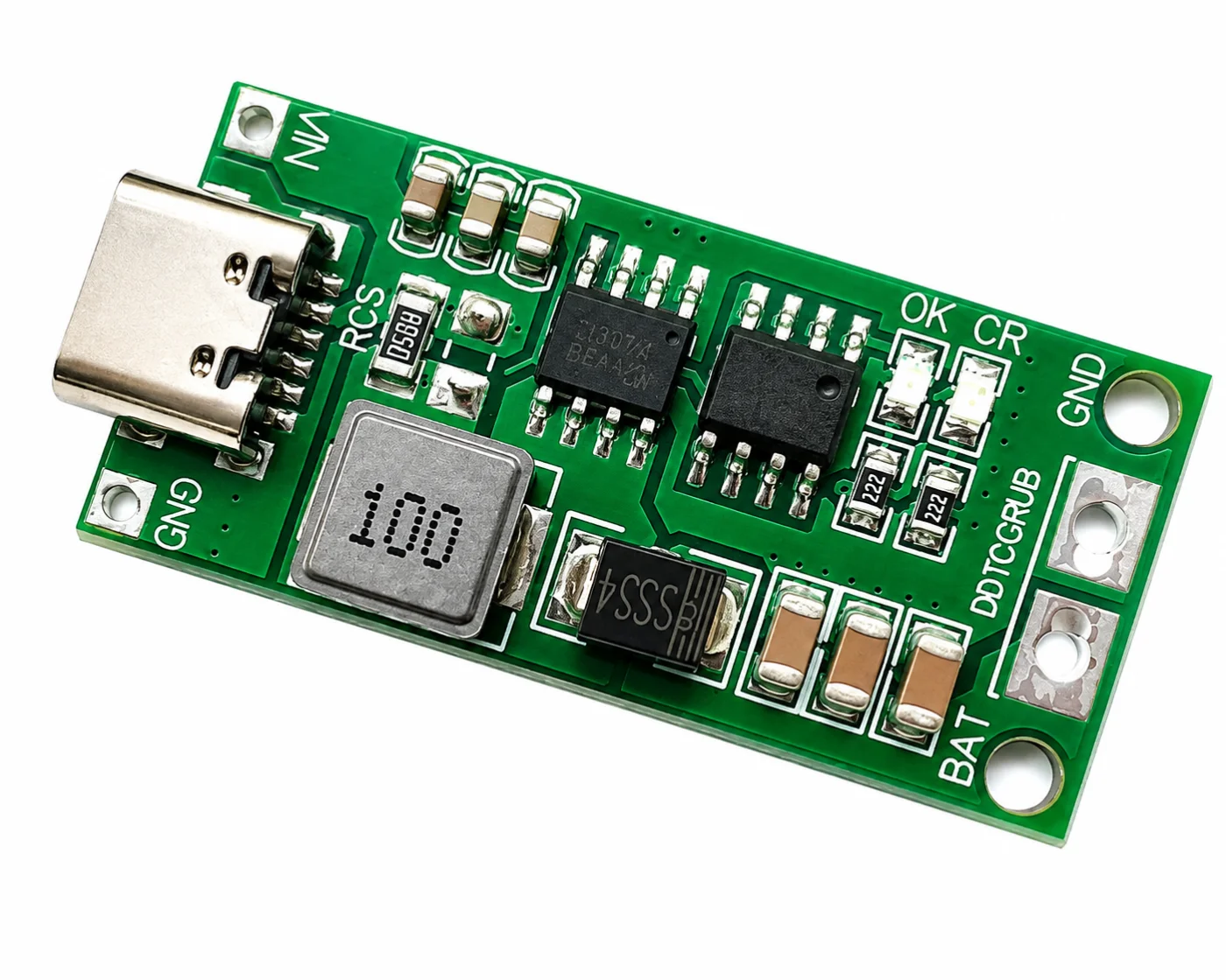 3S Type-C 12.6V Boost Li-Ion LiPo Battery Charger Module for 18650 Batteries