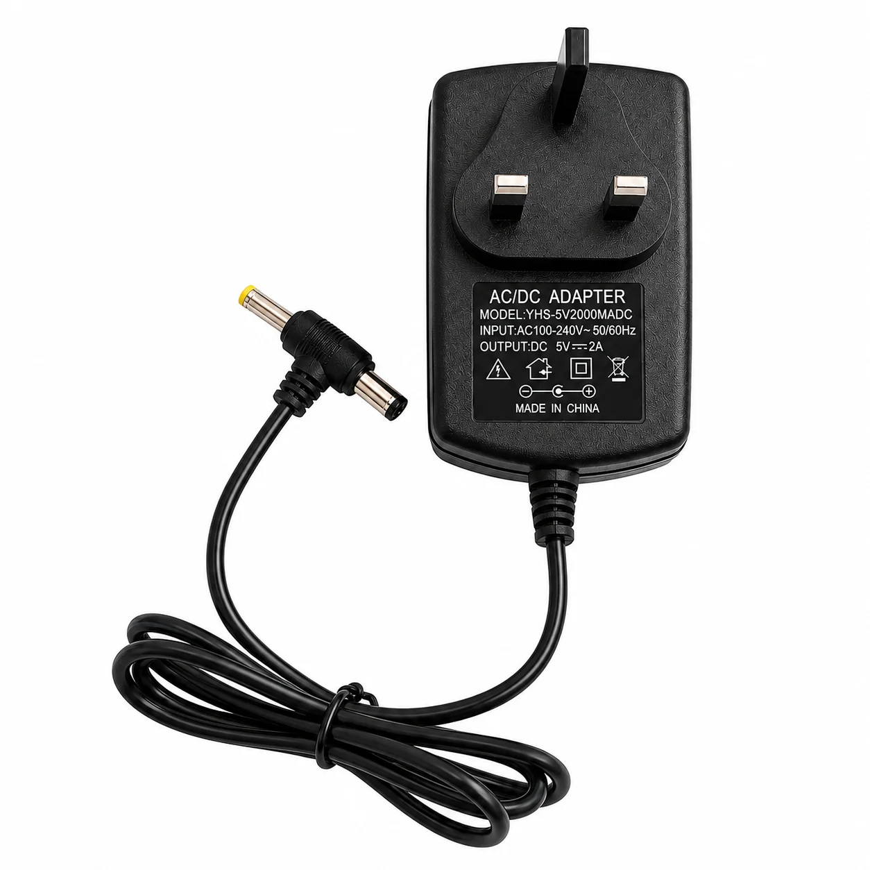 5V 2A Power Adapter | AC to DC 5V 2 Amp Switching Power Supply with DC Barrel Plug