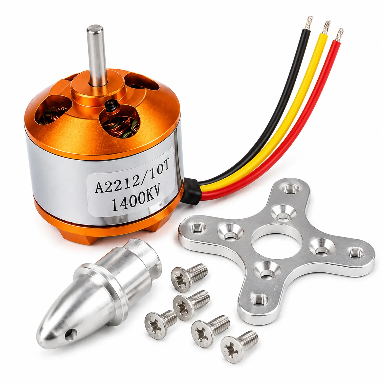 A2212/10T 1400KV Brushless Outrunner Motor for RC Aircraft, Multicopter, Drone & Model Projects