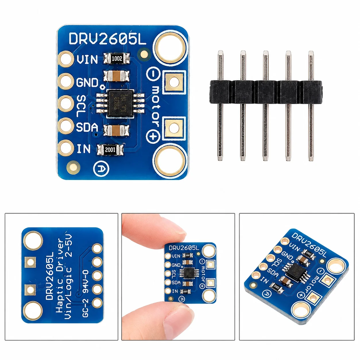 DRV2605L Haptic Motor Driver Controller Module I2C | Vibration Motor & Buzzer Driver for Arduino, ESP32 & Raspberry Pi