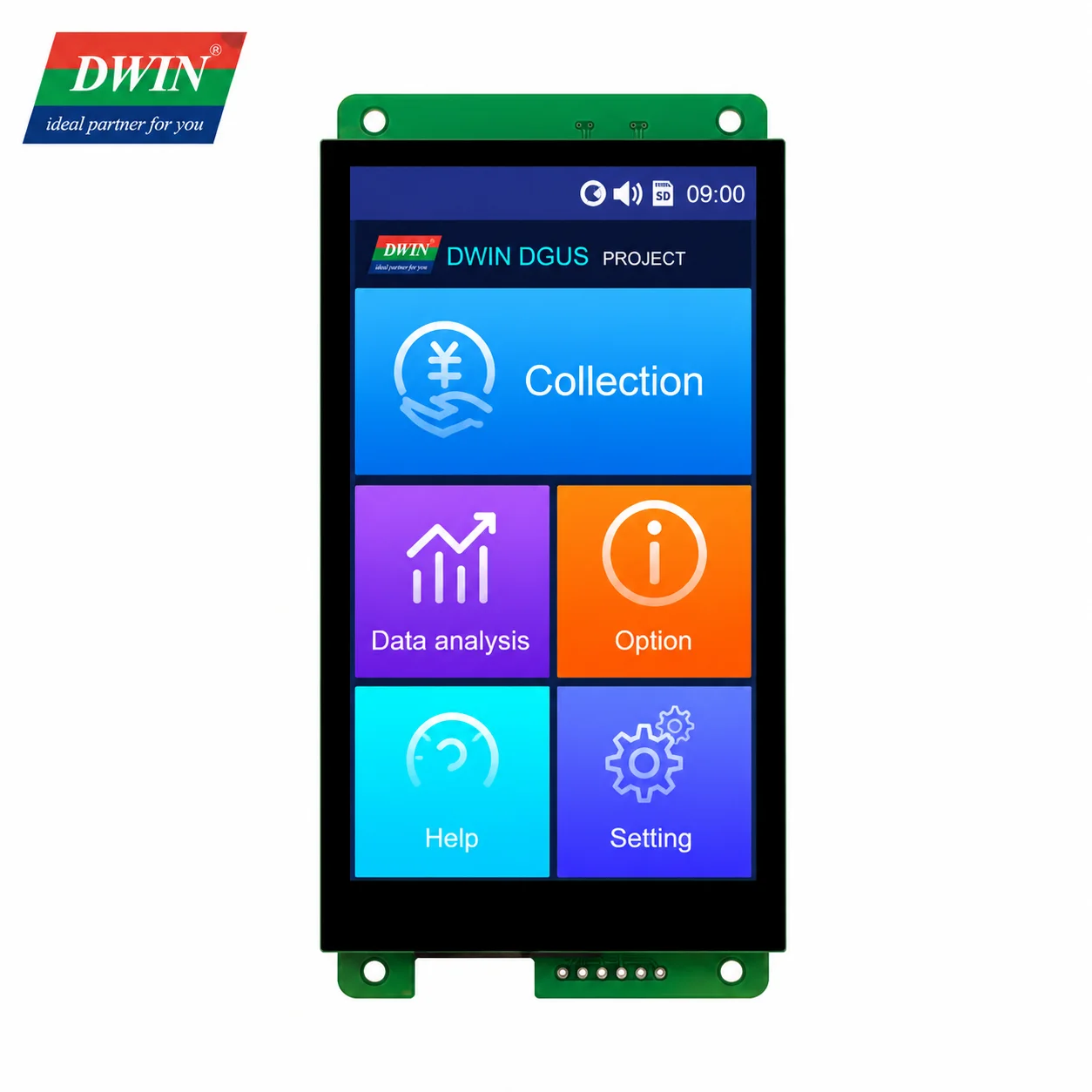 DWIN 4.3 Inch 480×800 TFT LCD HMI Display DMG80480C043_02W with Capacitive Touch