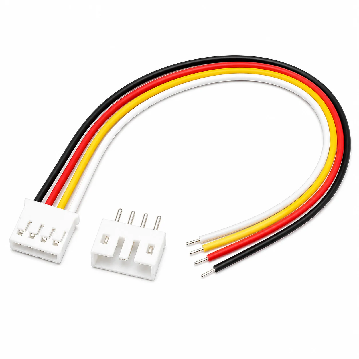 JST 4-Pin Cable with Male/Female Connector | Pre-Wired 4-Pin JST Cable for Arduino & DIY Electronics