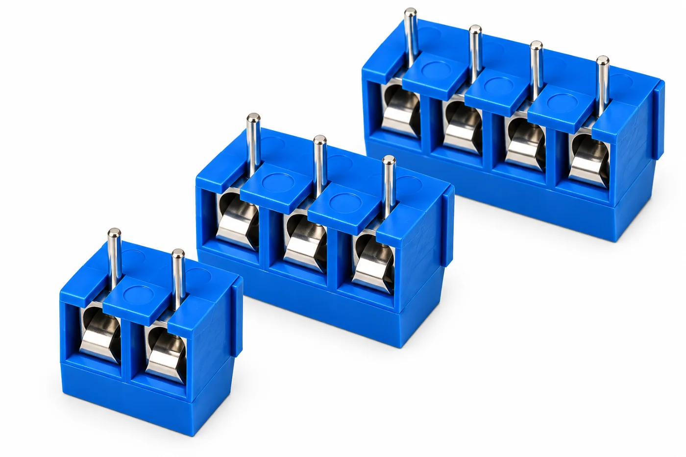 KF301 5.08mm Screw Terminal Block Connector – Blue 2 Pin 3 Pin 4 Pin PCB Connector