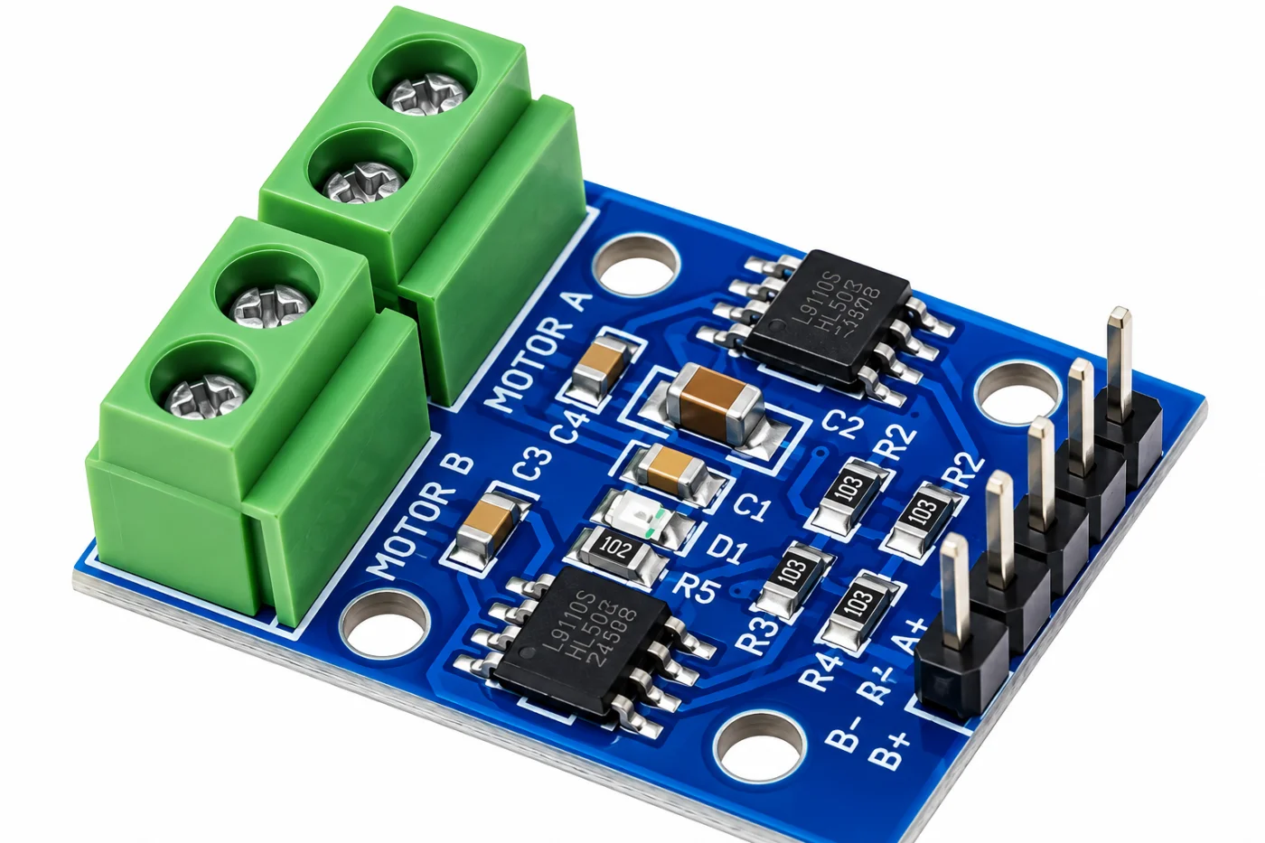 L9110S Dual H-Bridge DC & Stepper Motor Driver Board Module for Arduino ESP32
