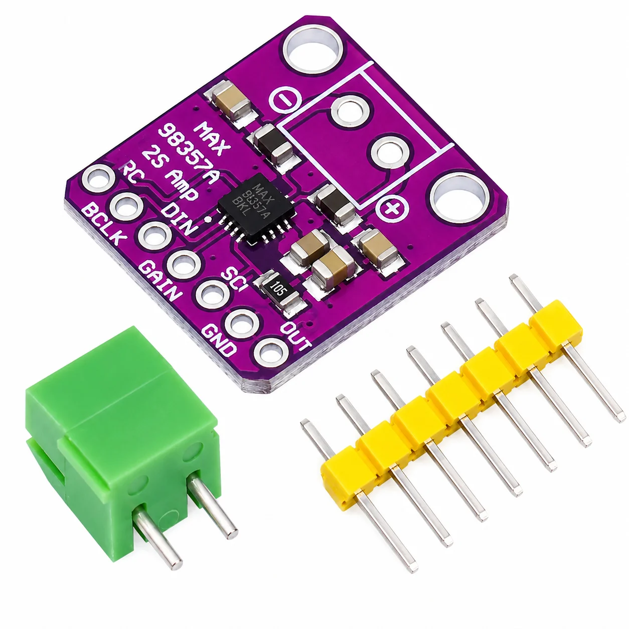MAX98357 I2S Digital Audio Amplifier Module | 3W Class-D Mono Amplifier for ESP32, Raspberry Pi & Arduino