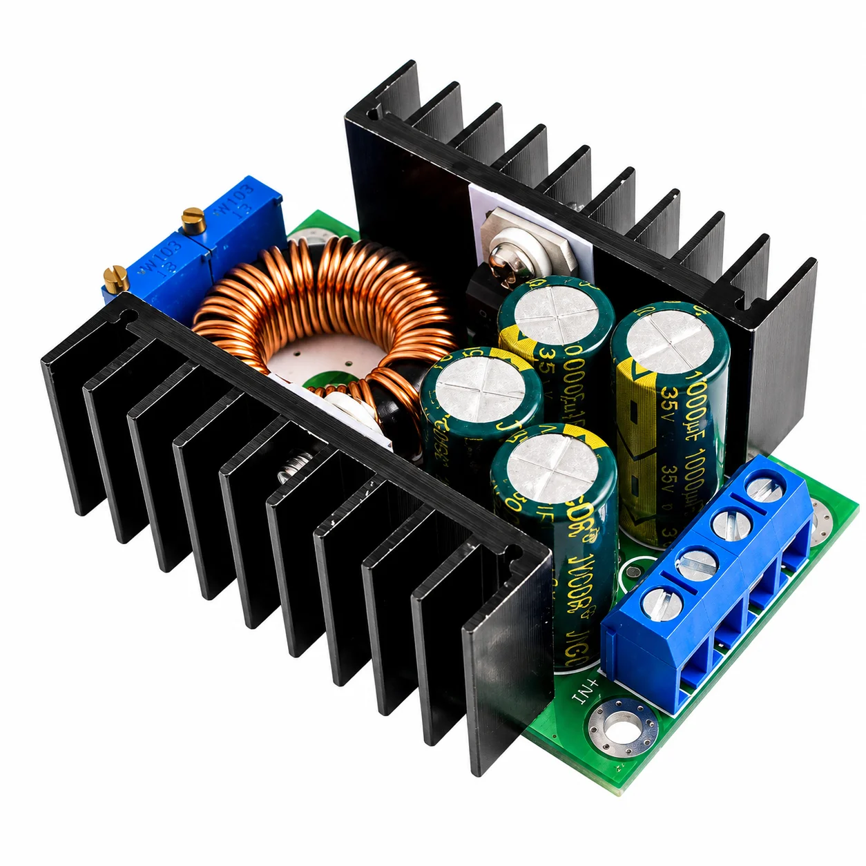 XL4016 DC-DC 9A 300W Step-Down Buck Converter Module | Adjustable High-Power Voltage Regulator